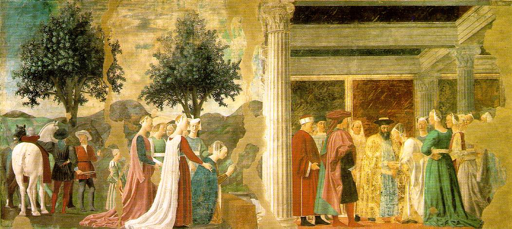 Adorazione della Croce e incontro tra Salomone e la Regina di Saba, Basilica di San Francesco, Arezzo